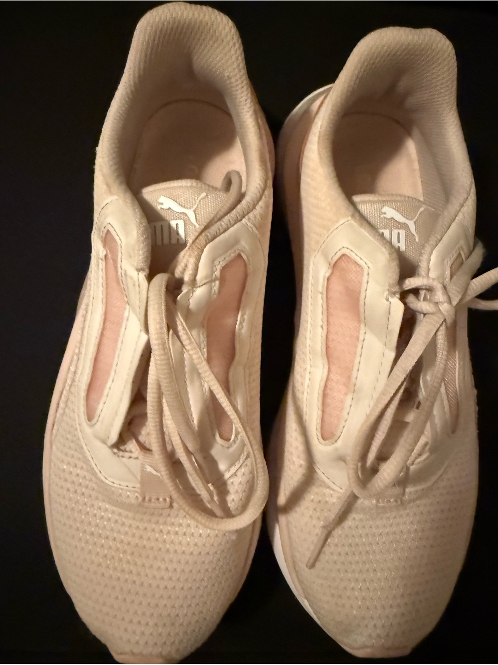 Puma Women's Beige-Cream Athletic Sneakers